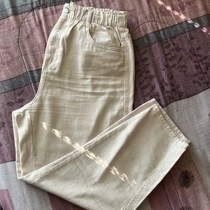 H&M Highwaisted Tan Jean